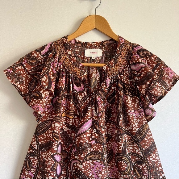 Xirena Sumer Blouse in Earth Batik - Picture 7 of 16